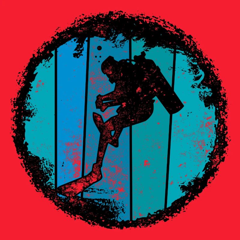 Blaue Gipfel-Silhouette