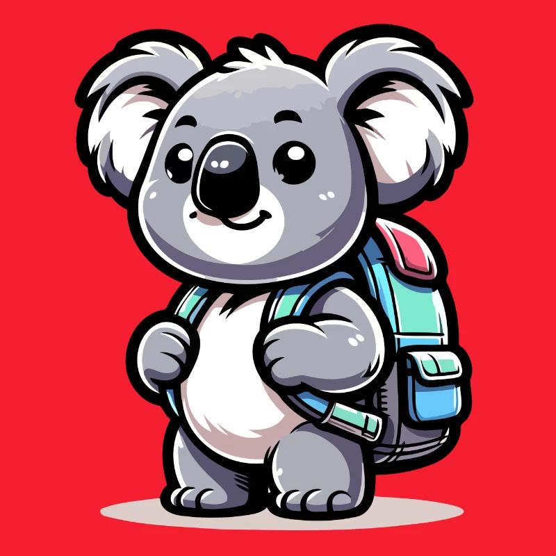 Backpacker-Koala: Der Globetrotter-Kumpel