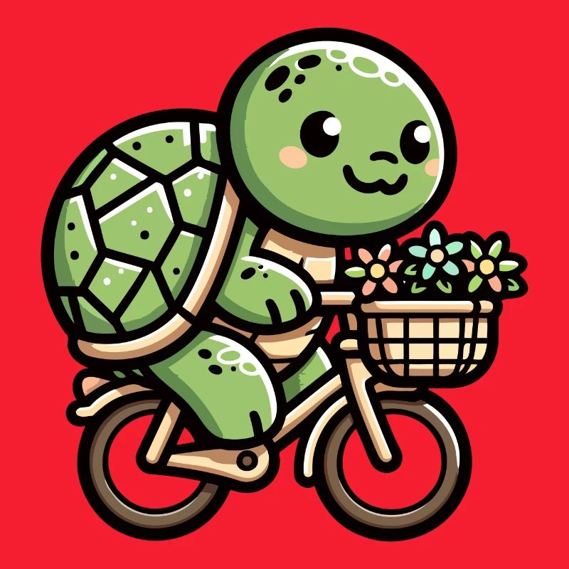 Cute Turtle Bicycle Design