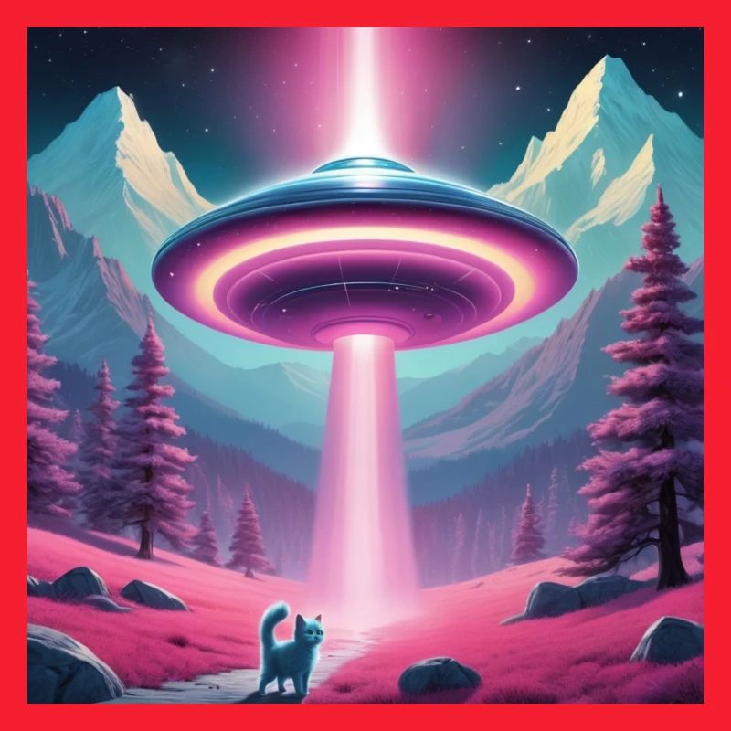 Ufo mit Kätzchen