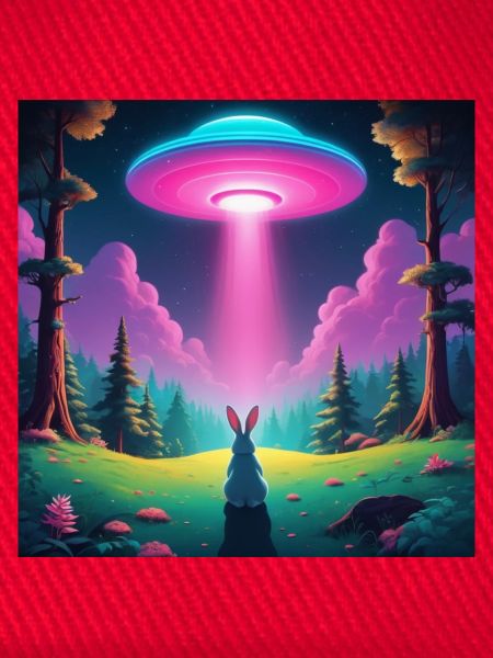 UFO mit Hase