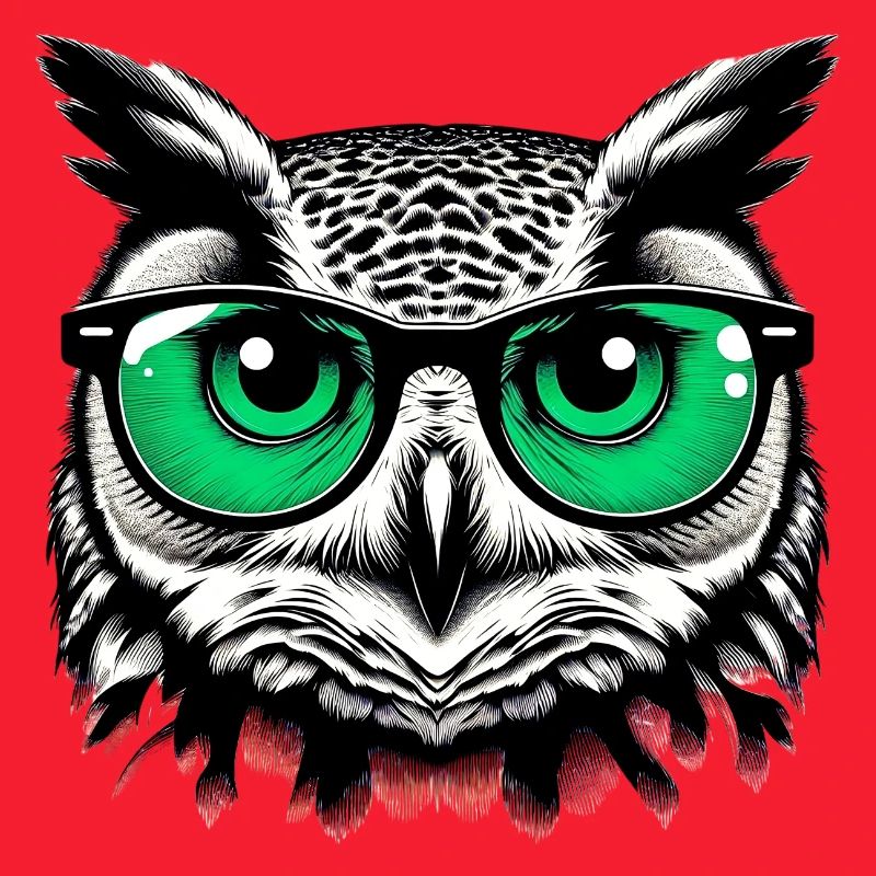 Eule mit Brille