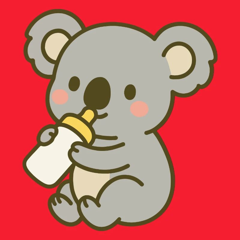 Kuschel-Koala mit Flasche