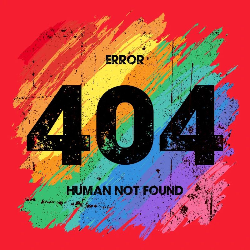 Lebendiger Regenbogen Fehler 404 Design