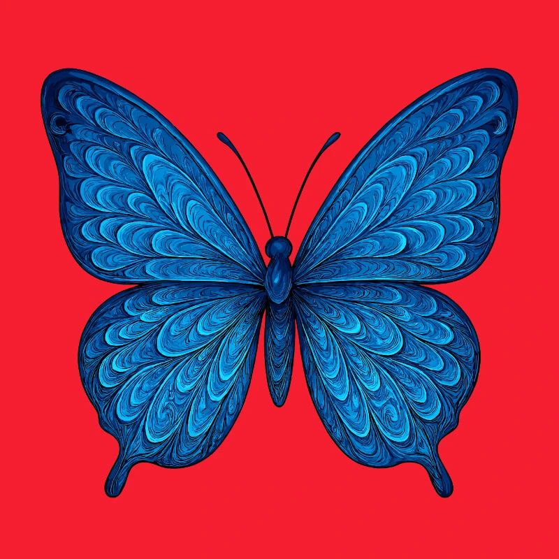 Papillon bleu