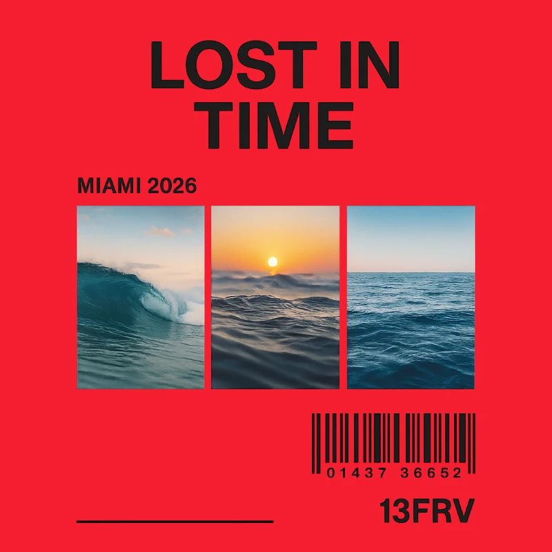 Lost Time: Miami Waves Triptych