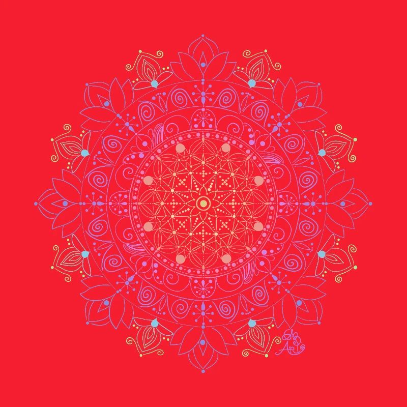 Glowing Mandala Pattern