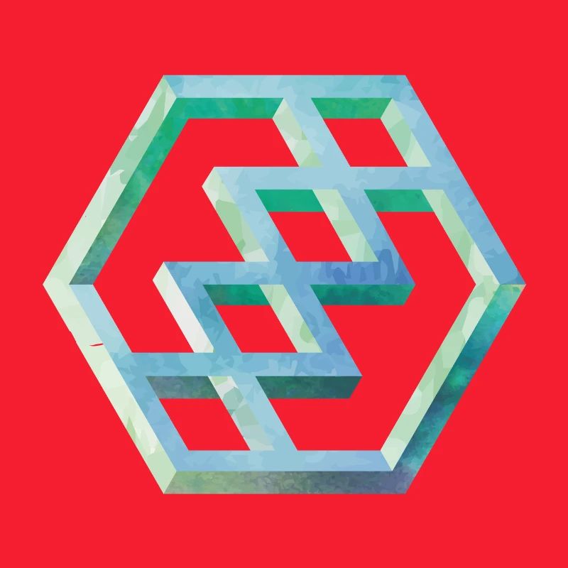 Geometrisches Hexagon Muster Kunst