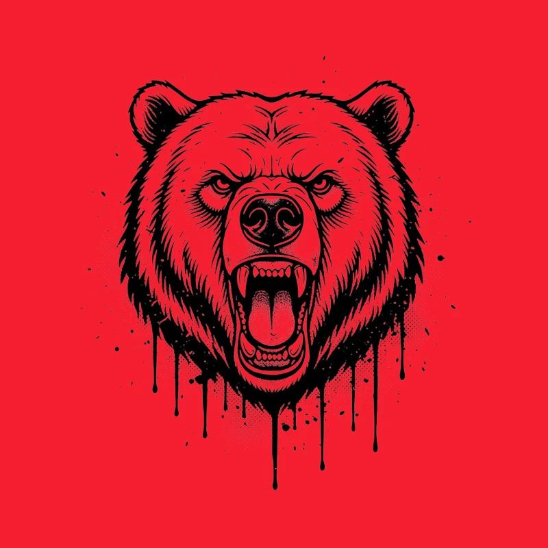 Bär Brüllendes Design