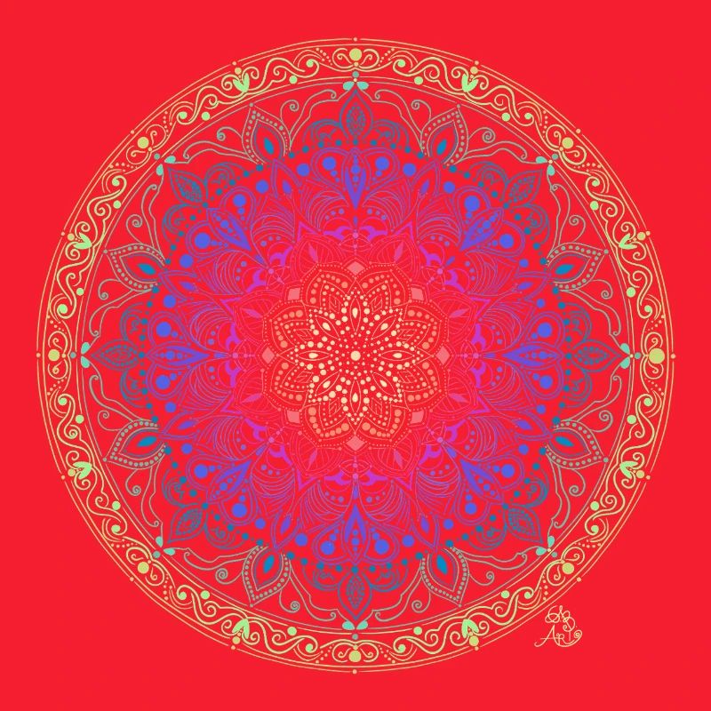 Regenbogen Mandala Fusion