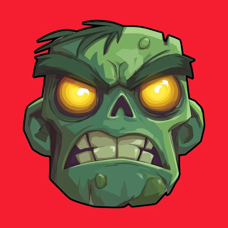 Gruseliger Zombiekopf