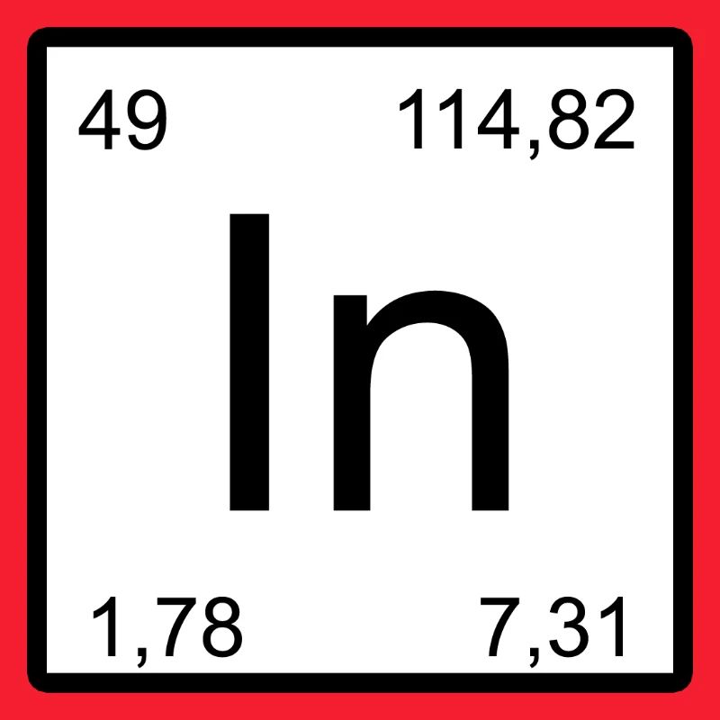 Indium Minimal Element Typography