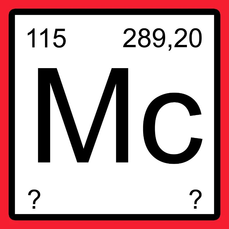 Bloc à éléments minimaux Moscovium
