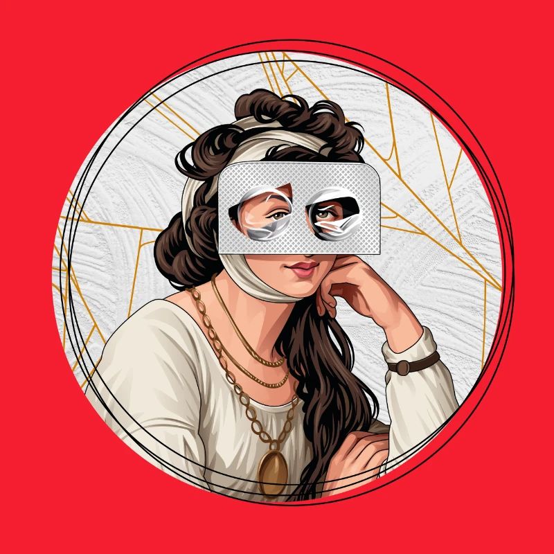 Illustration // Blick durch Medikamente