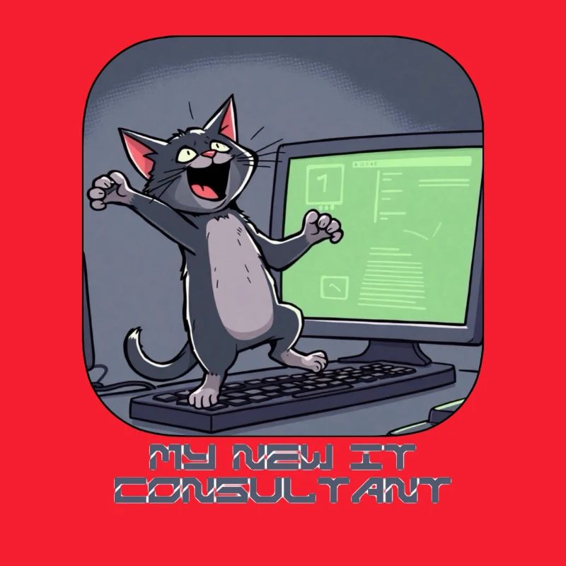 IT-Katze am Computer