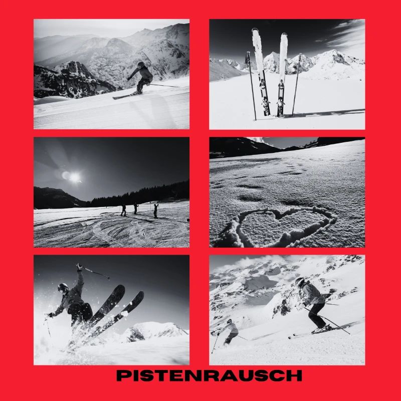Pistenrausch Collage BW