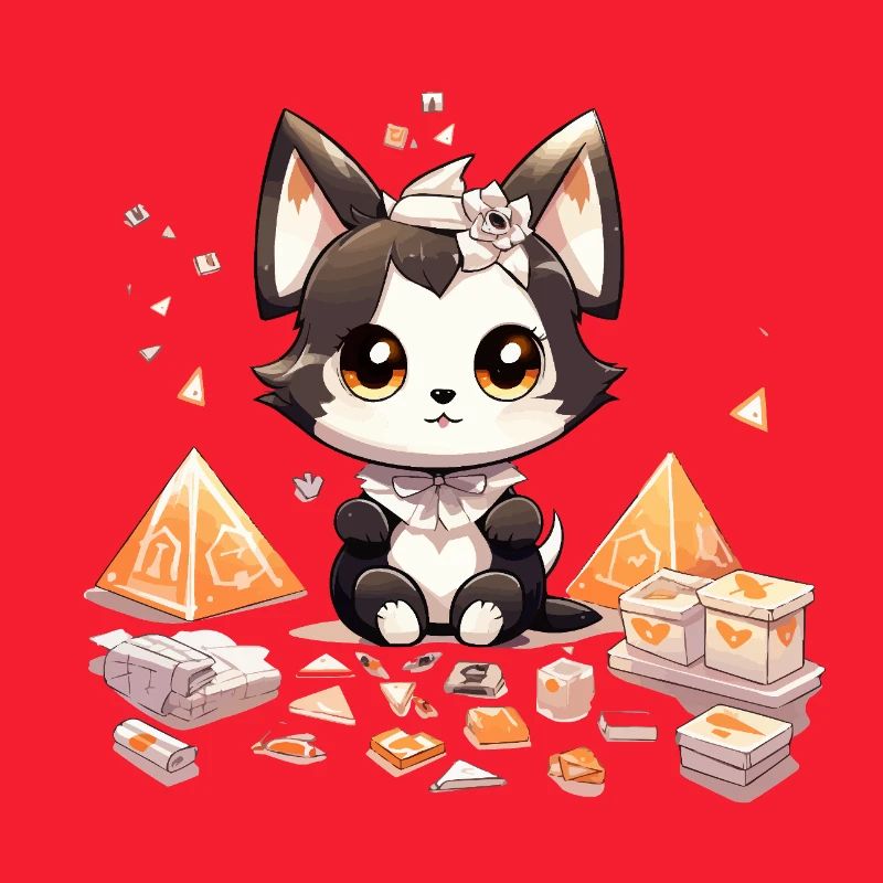 Chibi-Hundewelpe Diamantenschatz