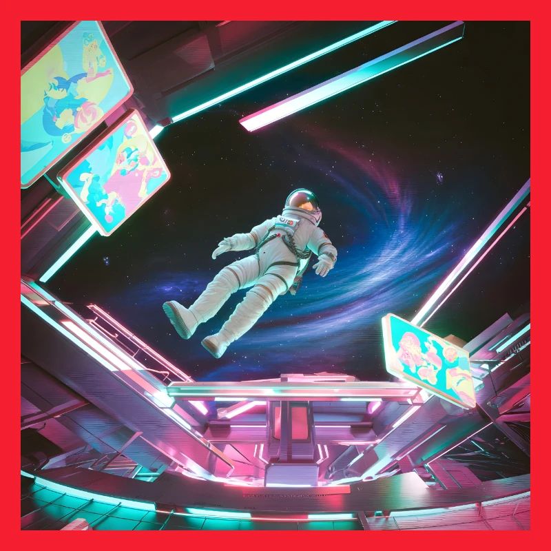 Combinaison spatiale arcadienne spatiale - Néon