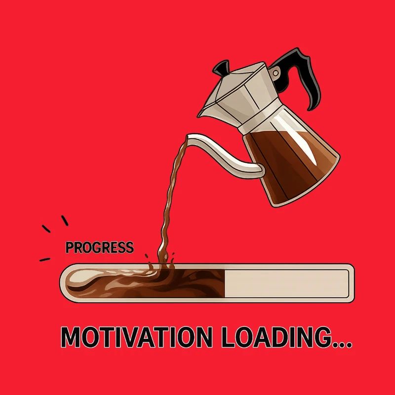 Motivation lädt mit Kaffee