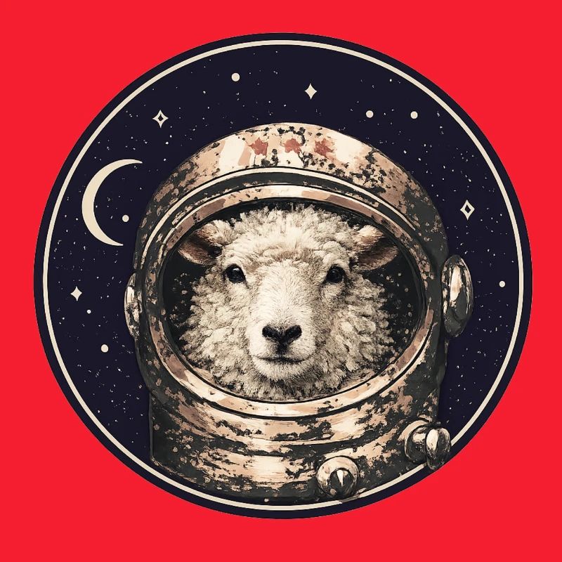 Astronautenschaf im Orbit