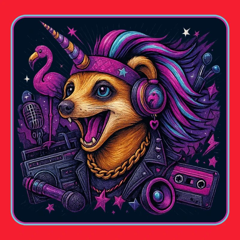 Erdmännchen Einhorn Party