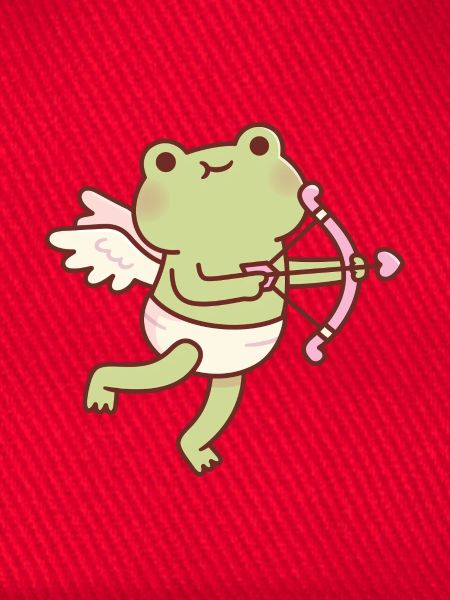 Süßer Frosch-Amor Engel