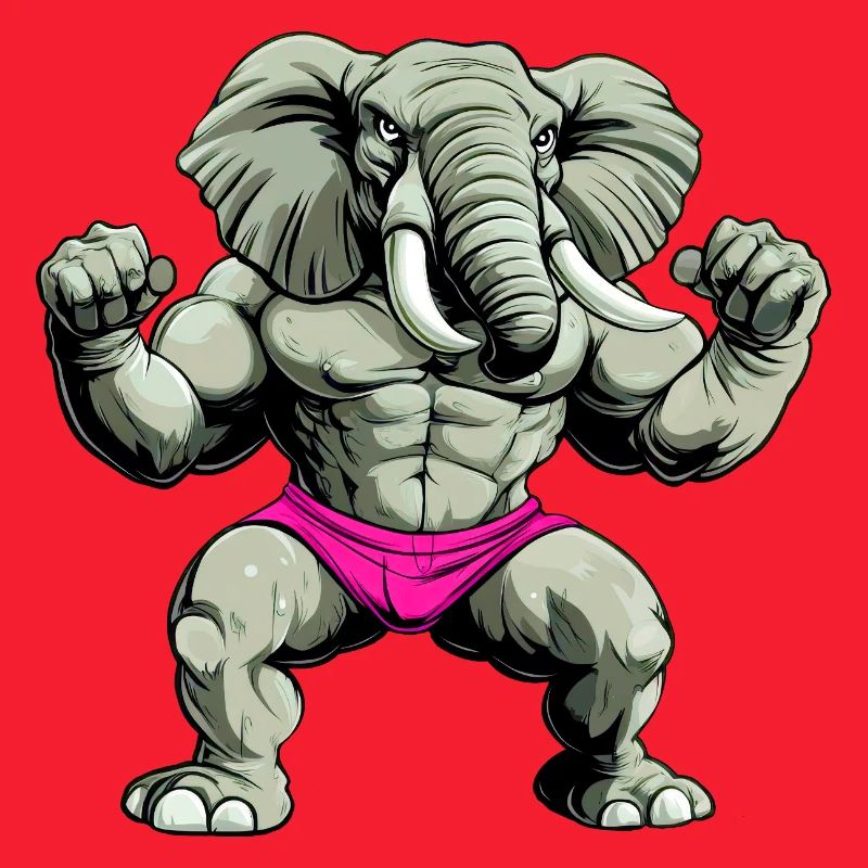 Starker Elefant