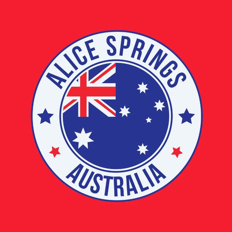Alice Springs Australien Patch-Emblem