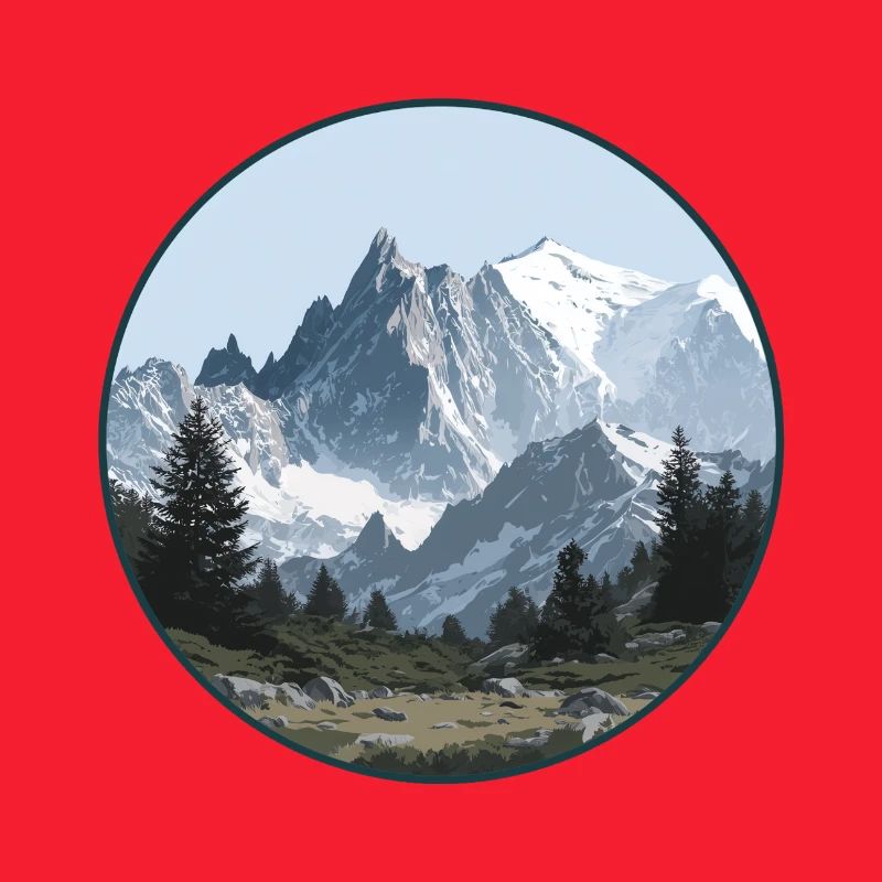 Mont-Blanc-Gebirgslandschaft