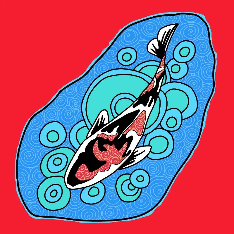 Koi Azure Spiral