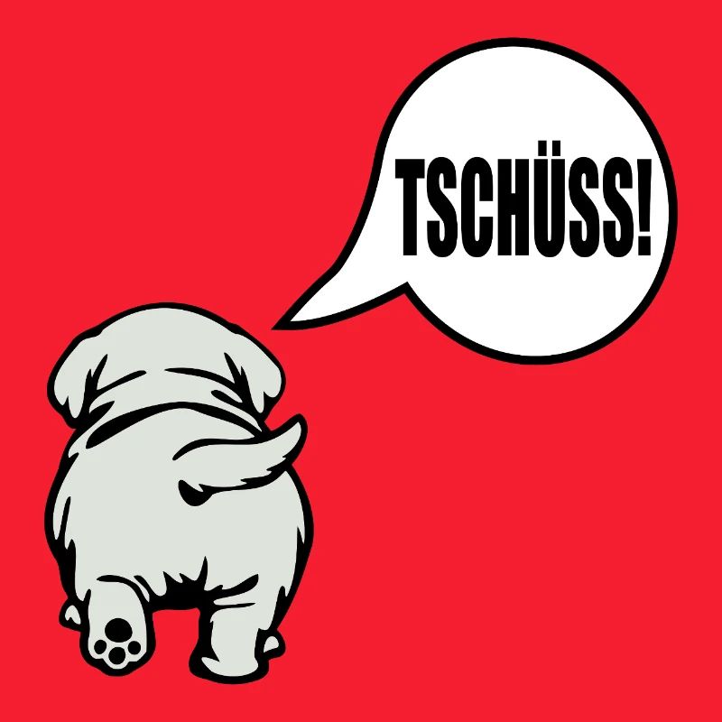 Hunde Abschied Tschüss