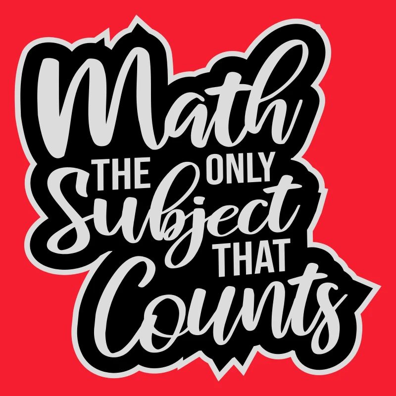 Math The Only Subject That Counts Nerd Mathe Logo