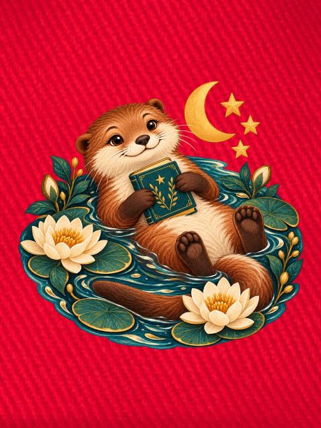 Otter Reader am Teich