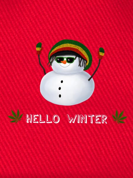 Hello Winter - Rasta Schneemann