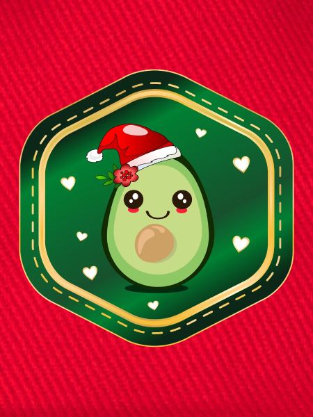 Weihnachts-Avocado