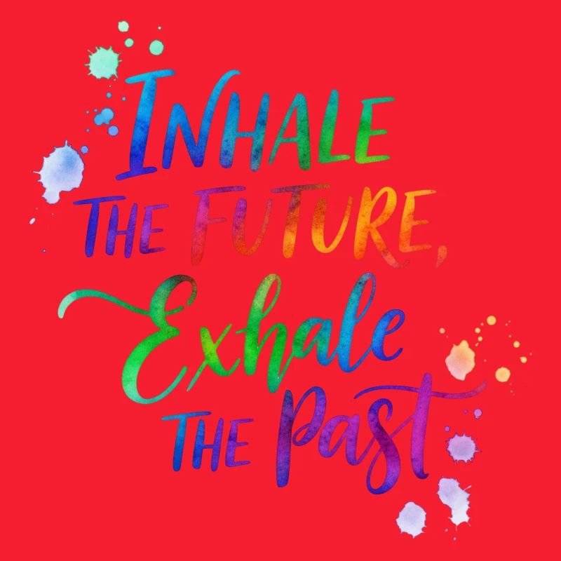 Inspirational Rainbow Calligraphy Design