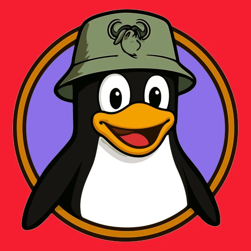 Tux Linux + GNU Hat