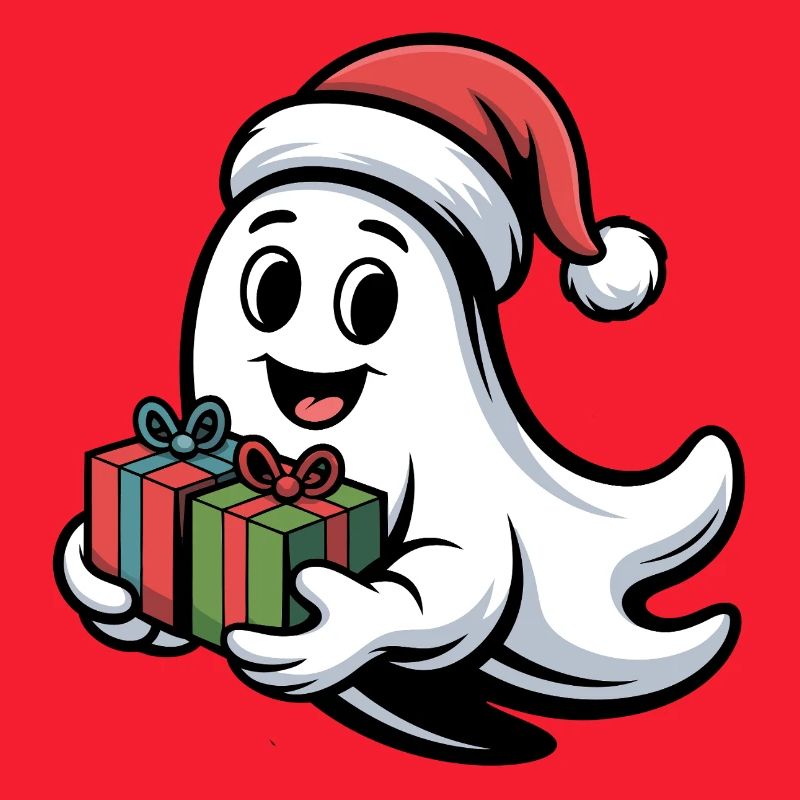 Weihnachtsgeist mit Geschenken