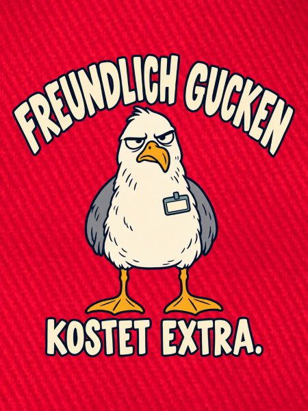 Freundlich gucken kostet extra – Möwe
