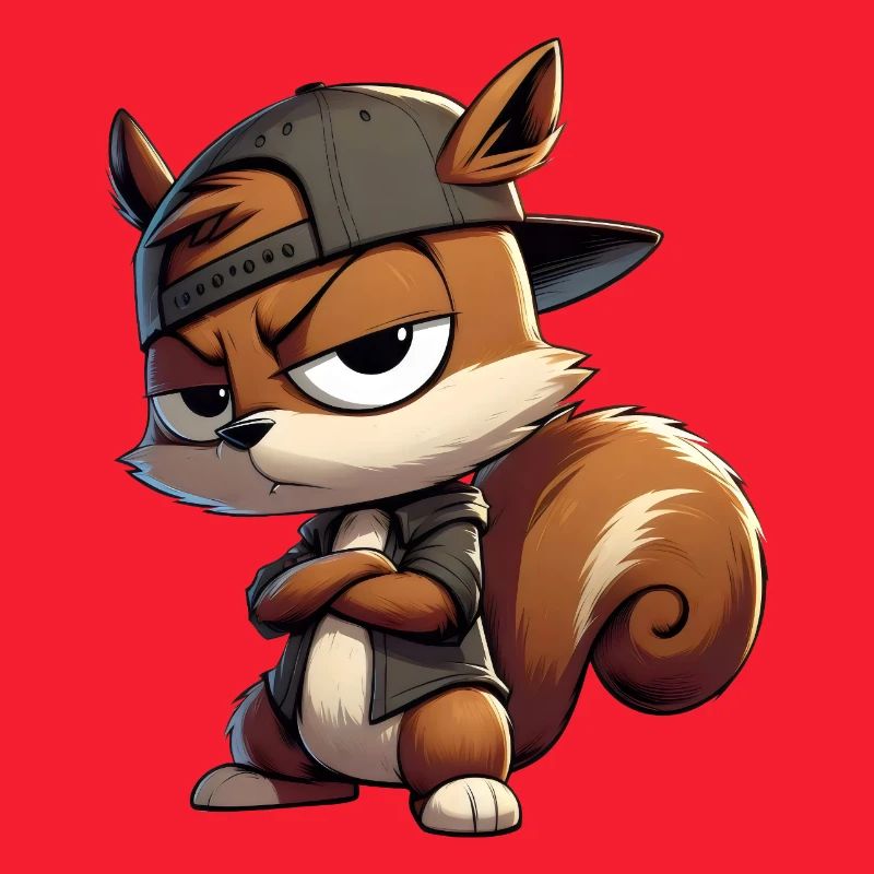 Eichhörnchen Hiphop Kappe