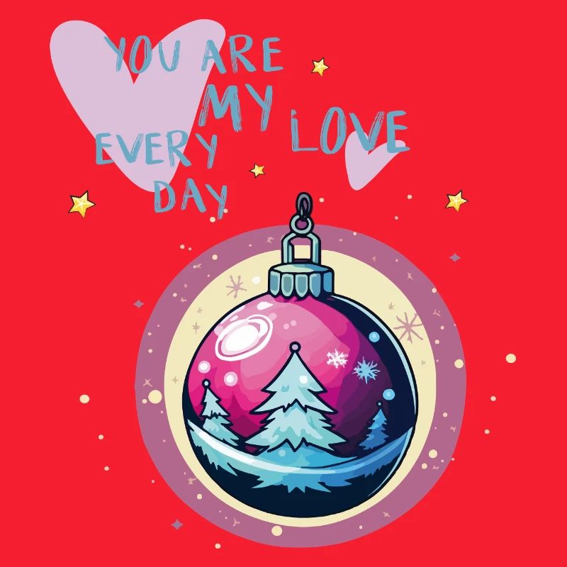 Weihnachtskugel Liebe