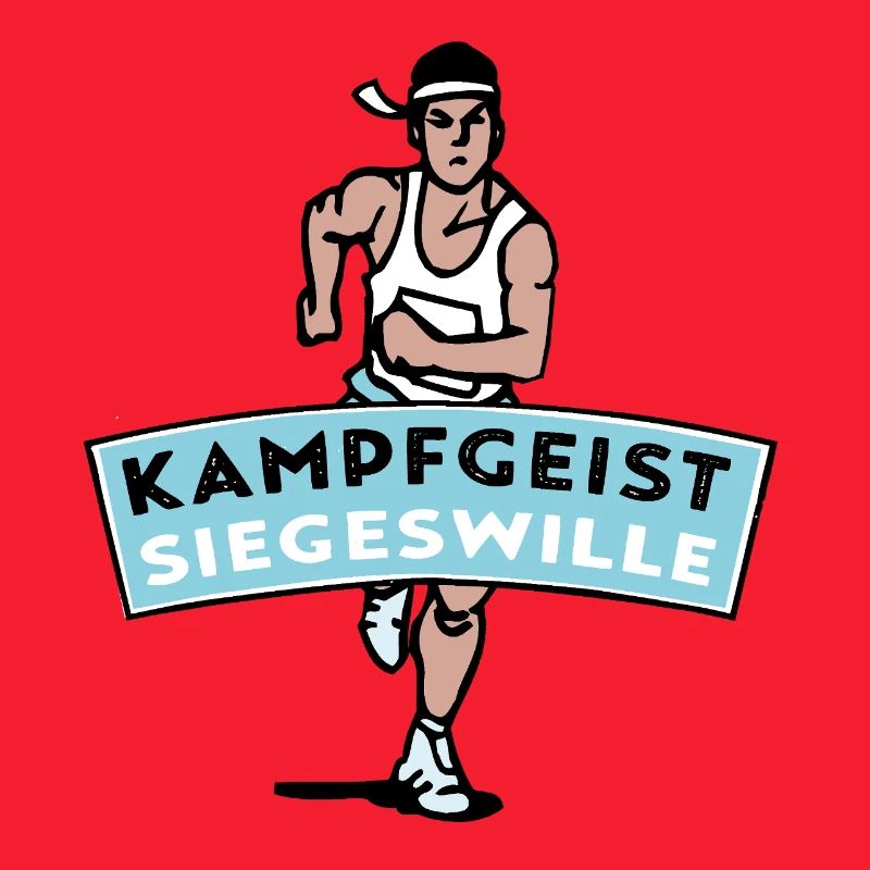 Kampfgeist Siegeswille - Marathonläufer