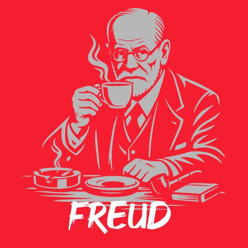 Freud Kaffeepause Illustration