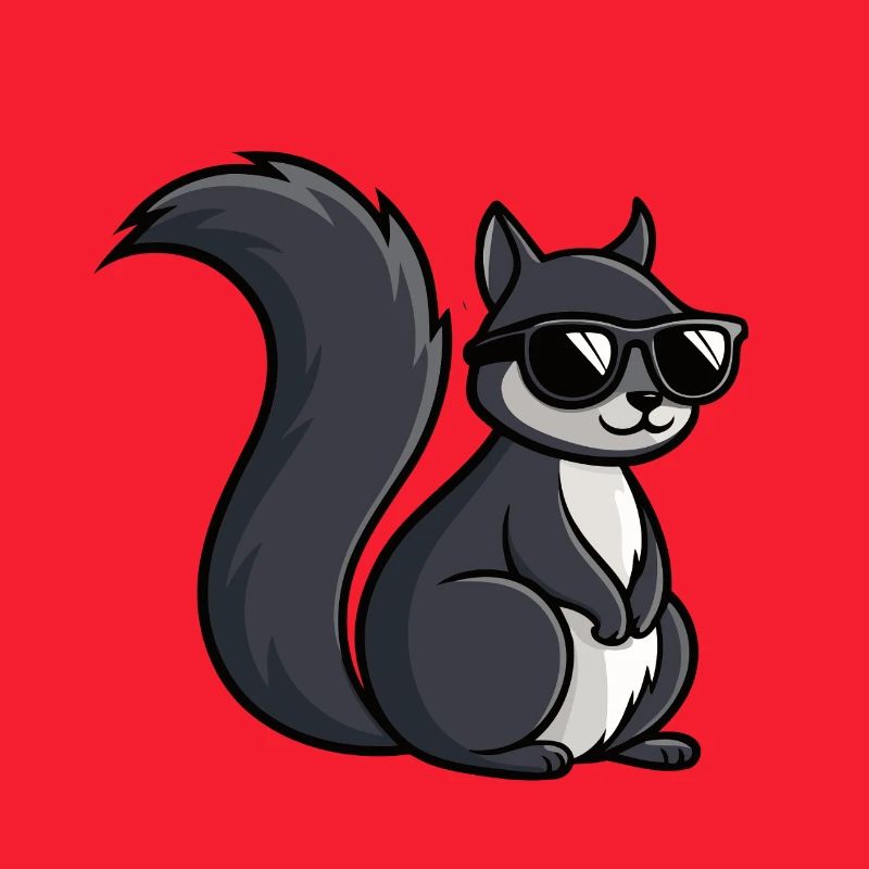 Coole Eichhörnchen-Dunkle Brille