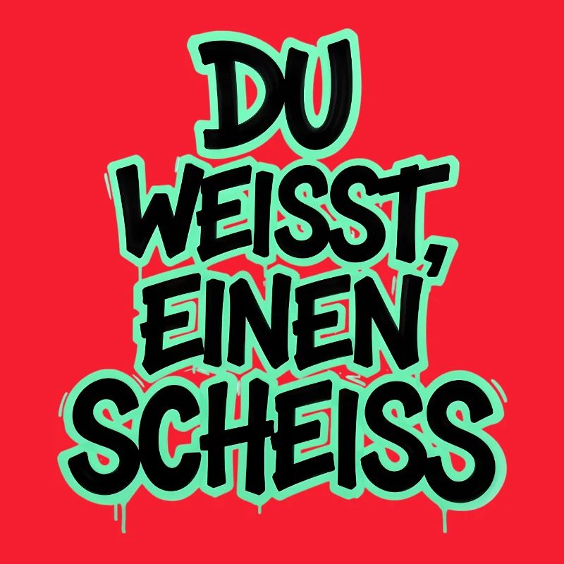 Du weißt, einen Scheiß Graffiti