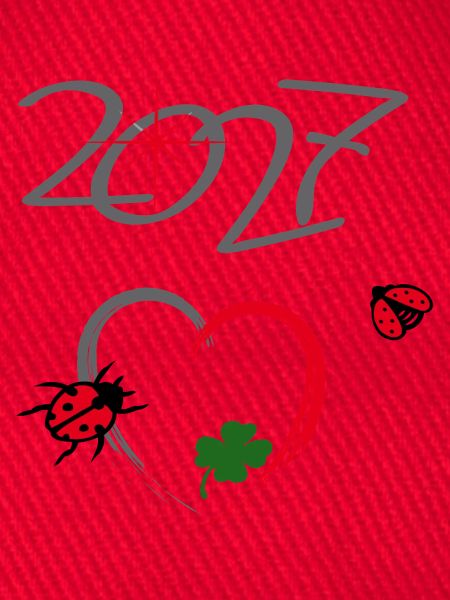 Neujahr 2027 Glücksdesign