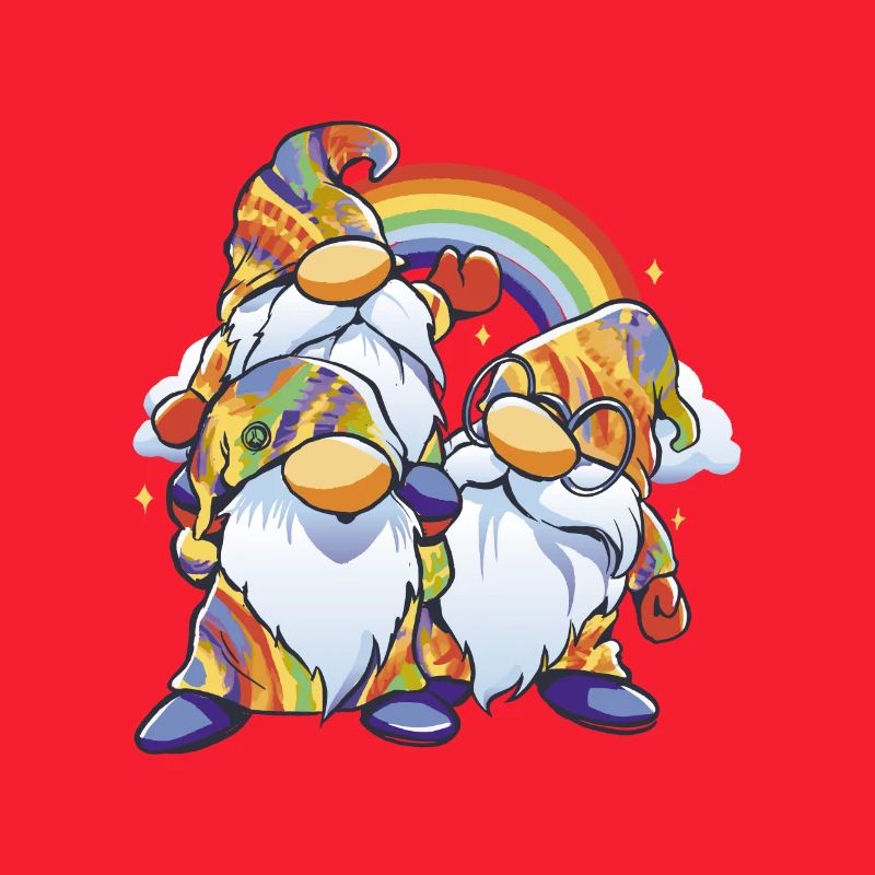 Rainbow Gnome Duo