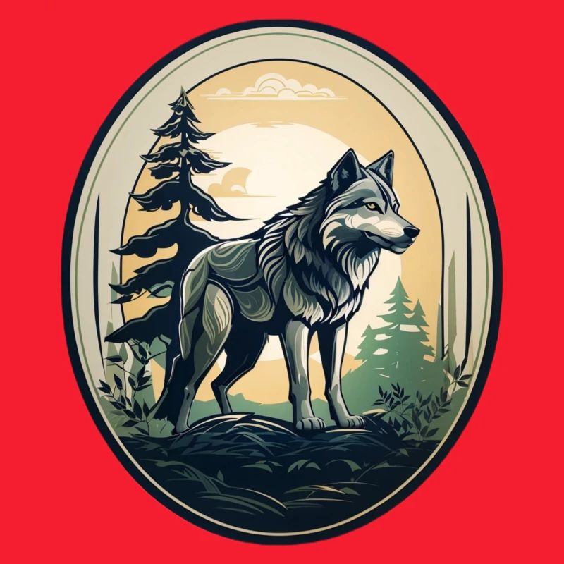 Waldbewohner Wolf