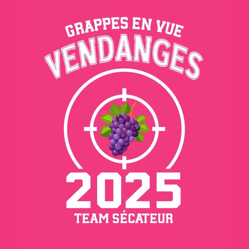 Vendanges 2025 Grappe de Vigne et Cible