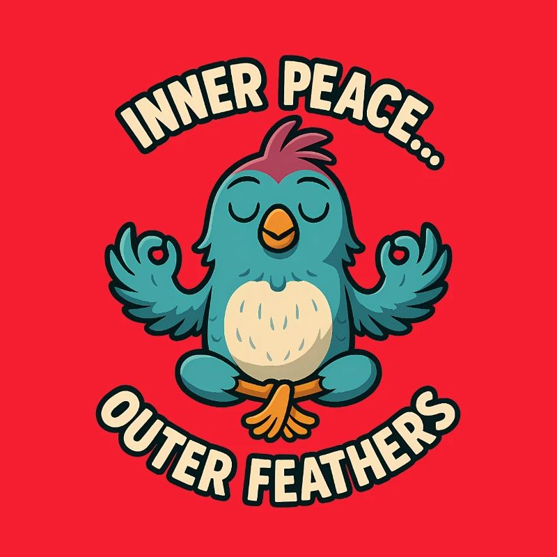 Inner Peace Outer Feather Design